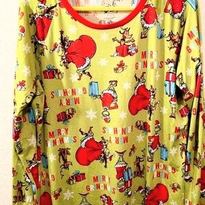 Womens Merry Grinchmas Pajama Set 2XL
